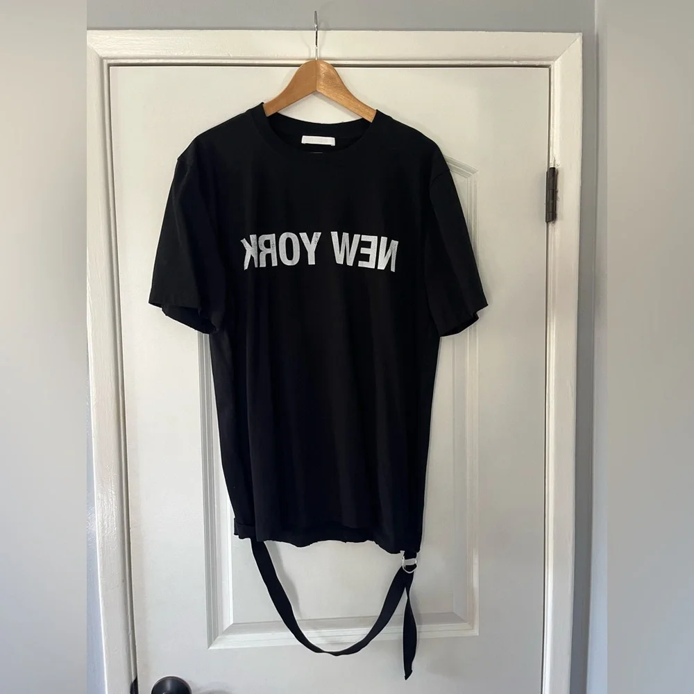 Helmut Lang Reverse New York Seatbelt T-Shirt by Peter Do Size M - Picture 1 of 2